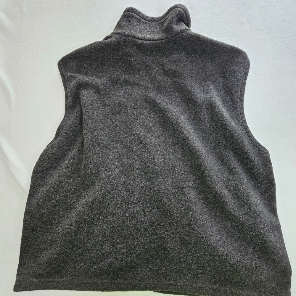 Columbia Mens XXL Gray Fleece Full Zip Vest Siemens HS-IM Embroidery Charcoal - Picture 10 of 10